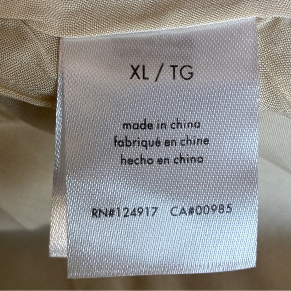 WeWoreWhat Tiered Mini Dress Chiffon Crème Brulee XL - Picture 8 of 11